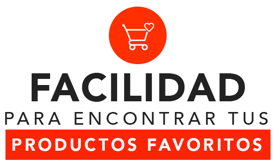 Facilidad para encontrar tus productos favoritos