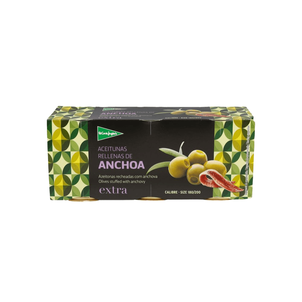 Aceitunas verdes rellenas de anchoa Oro lata 600 g neto escurrido · LA  ESPAÑOLA · Supermercado El Corte Inglés El Corte Inglés
