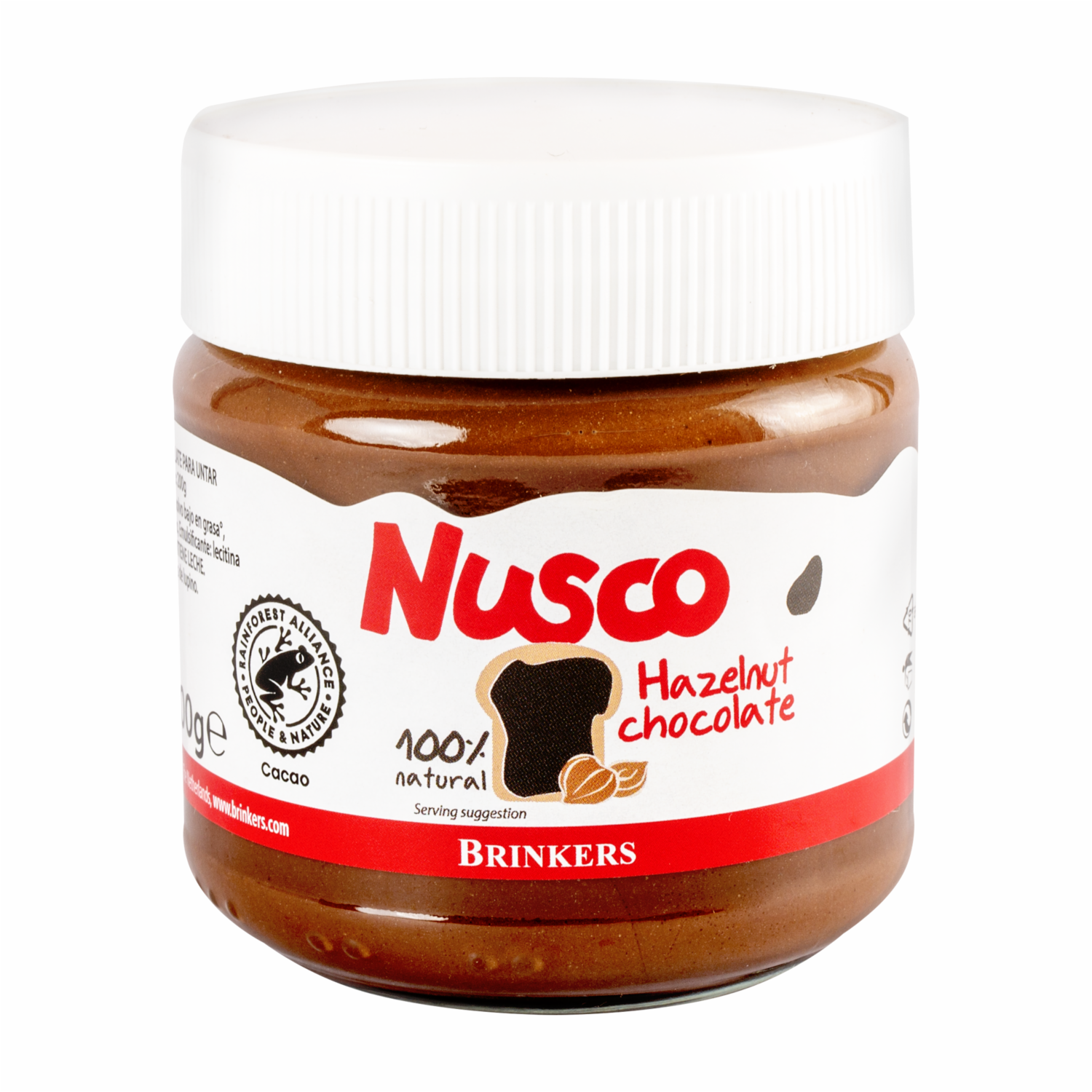 Chocolate Con Leche Y Avellanas NUSCO Frasco