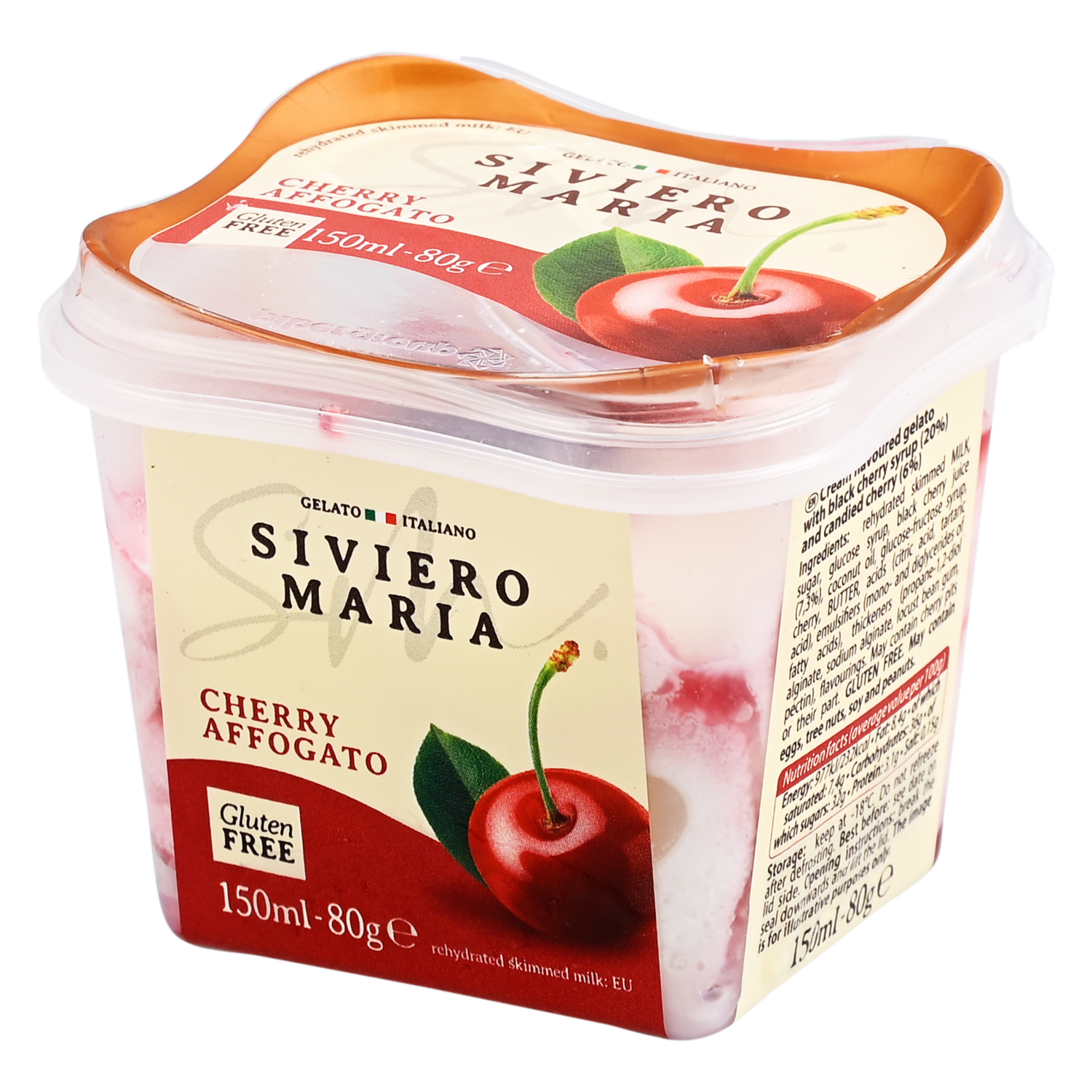 Helado Cereza Negra Caramelo Cereza SIVIERO MARIA 150 ML