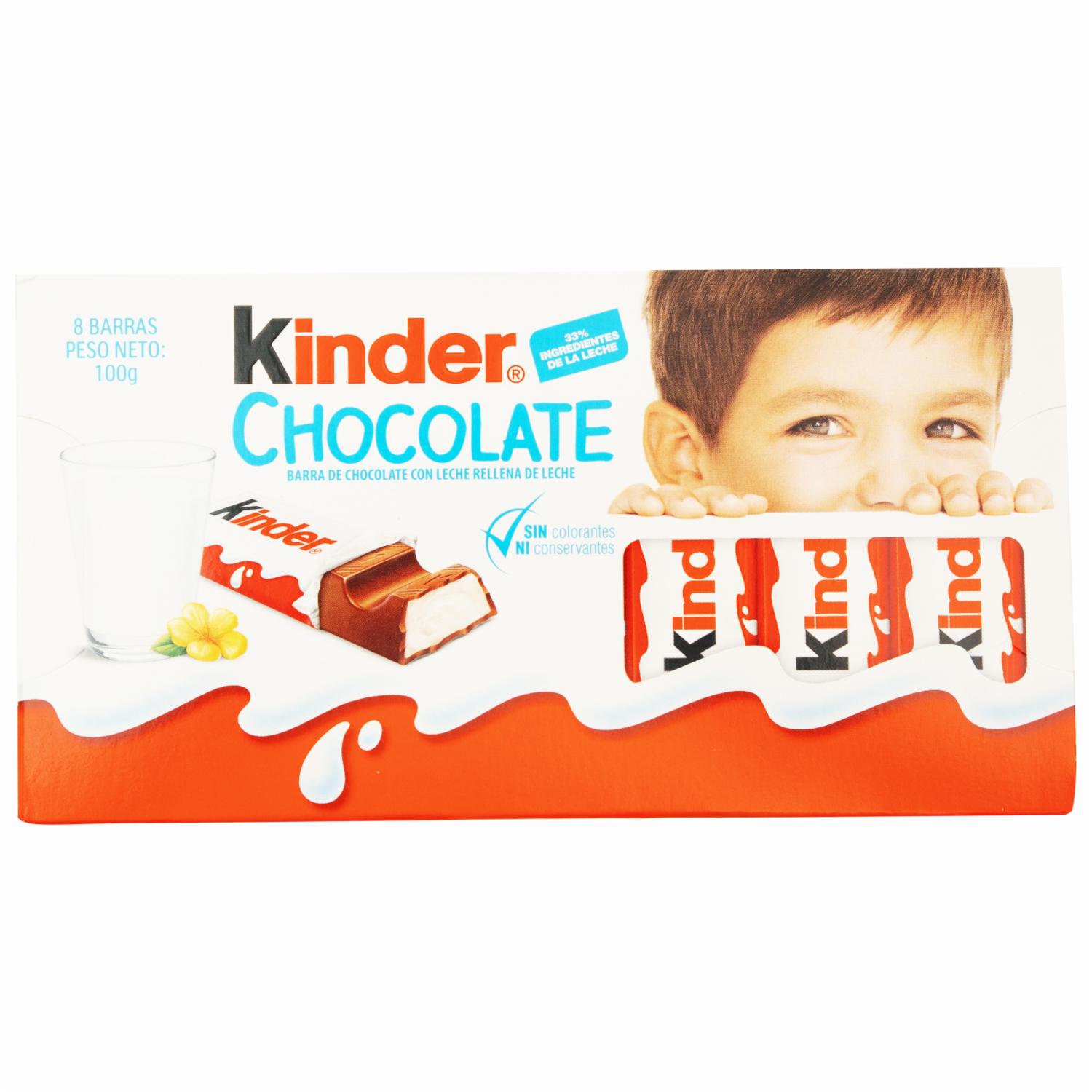 Chocolate Con Leche En Barra KINDER 100 G