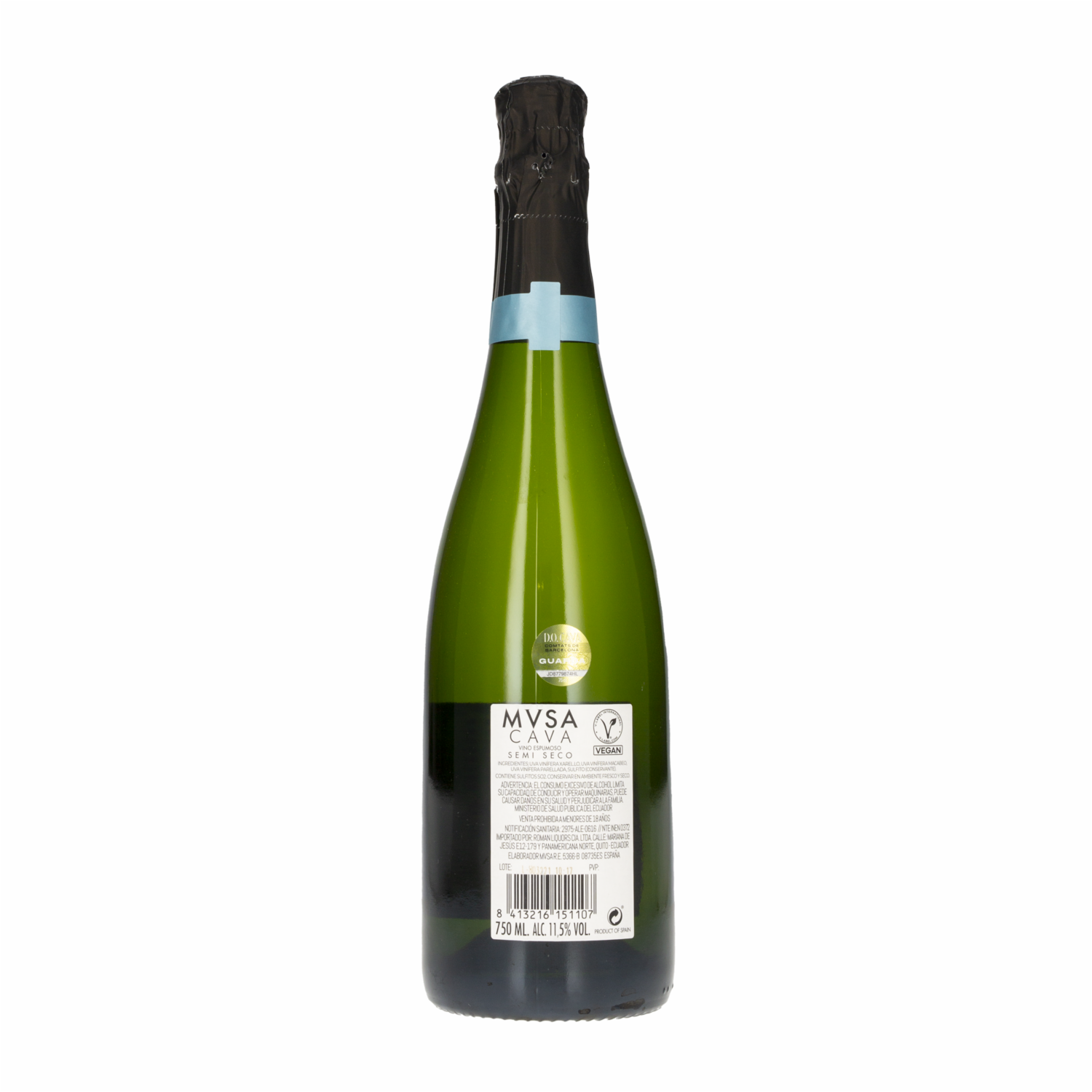 Vino Espumoso Cava Semi Seco Msva 750 Ml