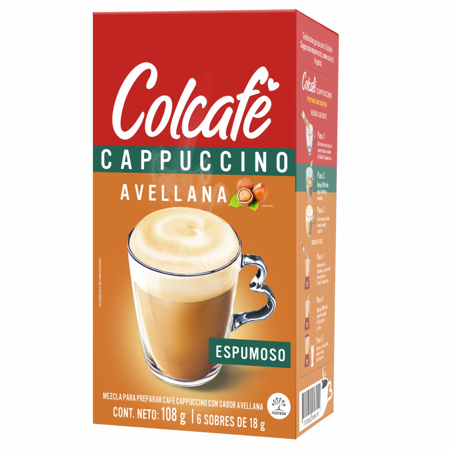 Cappuccino Avellana COLCAFÉ 6 x 18G