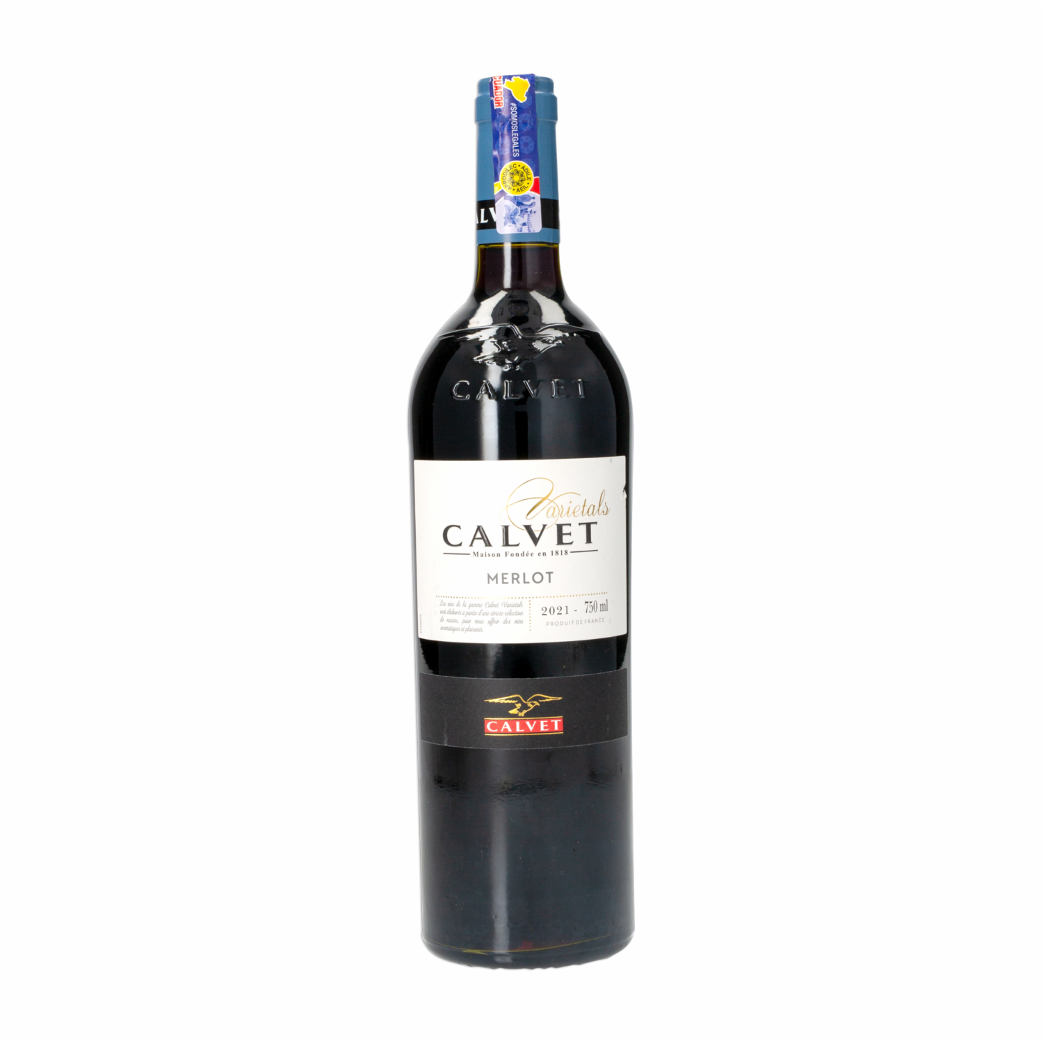 Vino Tinto Merlot Varietals Calvet 750 Ml