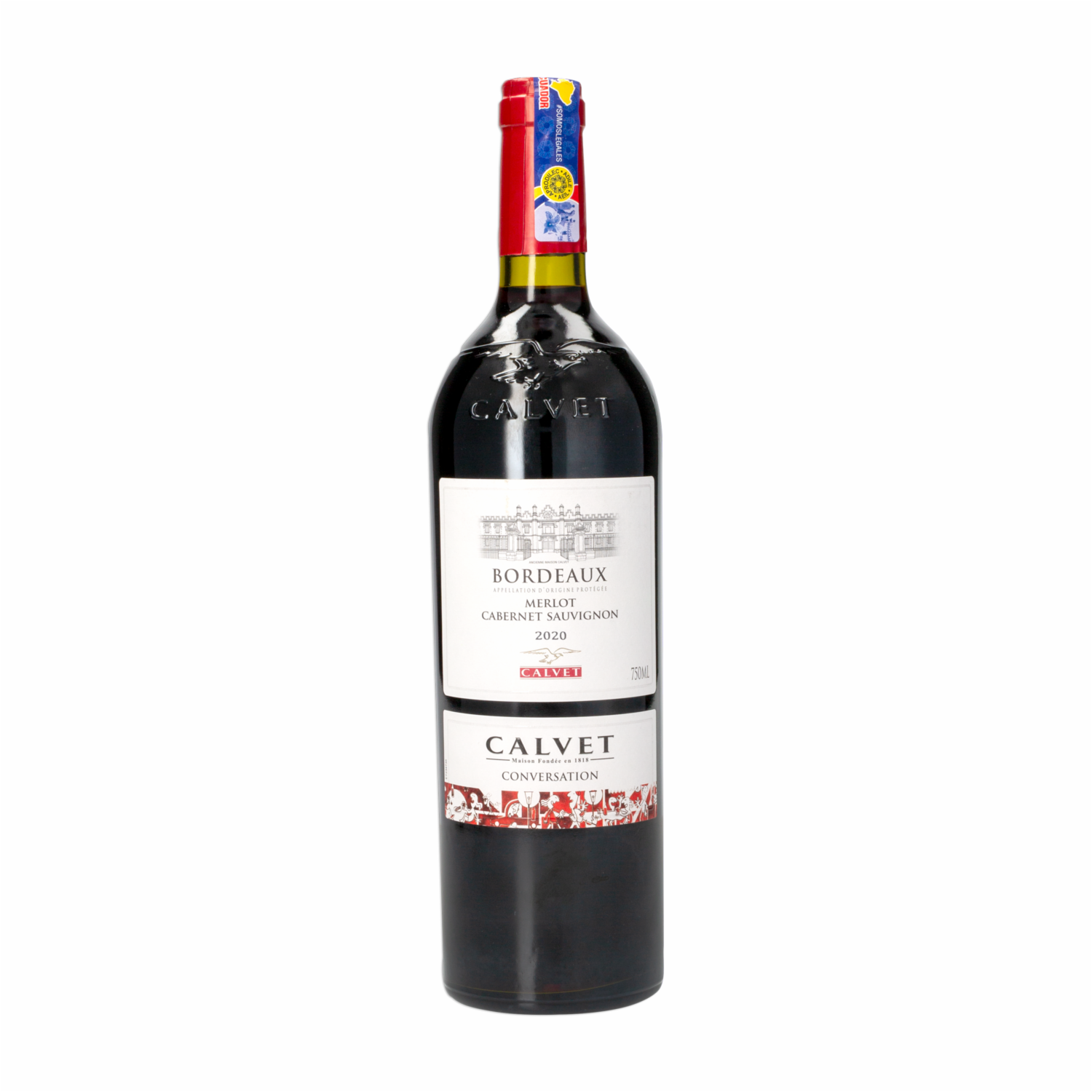 Vino Tinto Merlot-Cabernet Sauvignon CALVET 750 ml