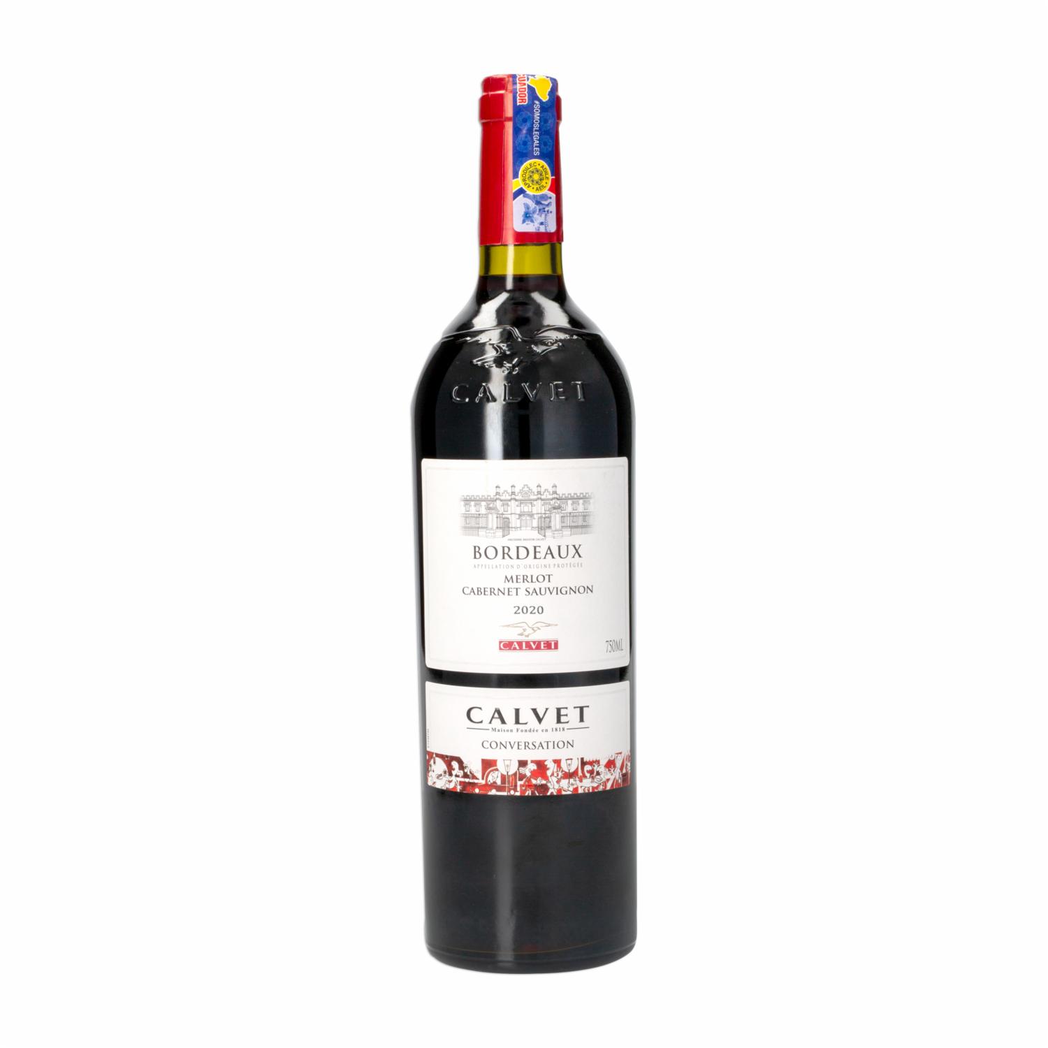 Vino Tinto Merlot-cabernet Sauvignon Calvet 750 Ml