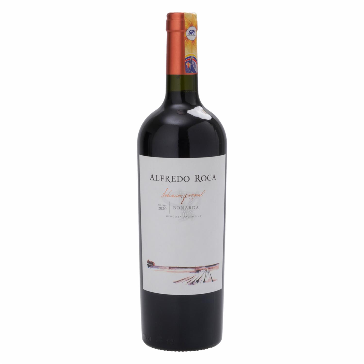 Vino Tinto Dedicación Personal Bonarda ALFREDO ROCA 750 Ml