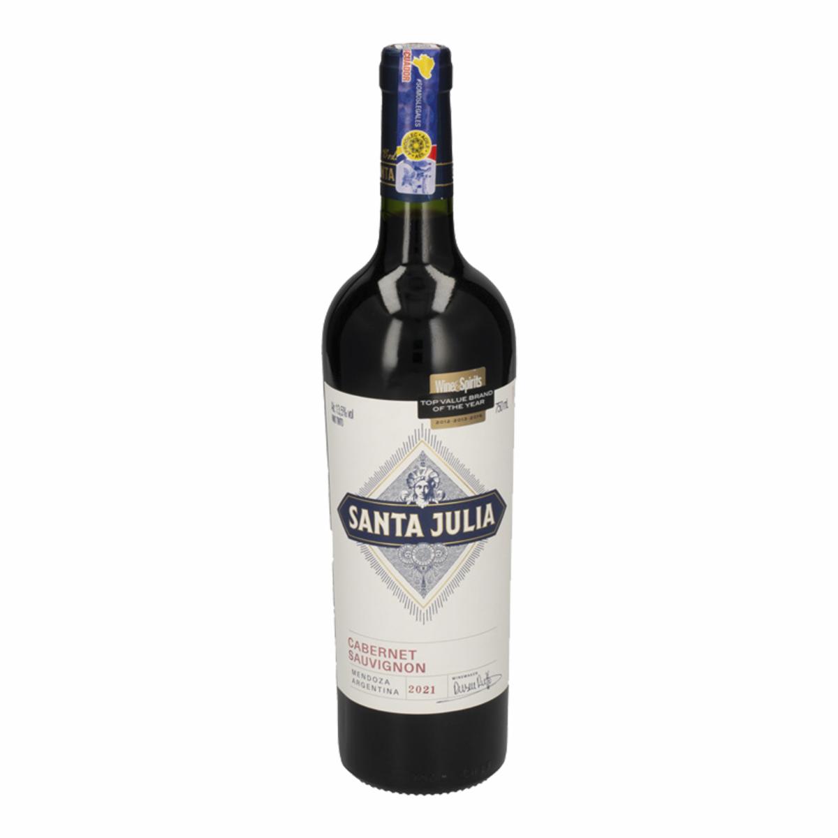 Vino Tinto Cabernet Sauvignon Santa Julia 750 Ml