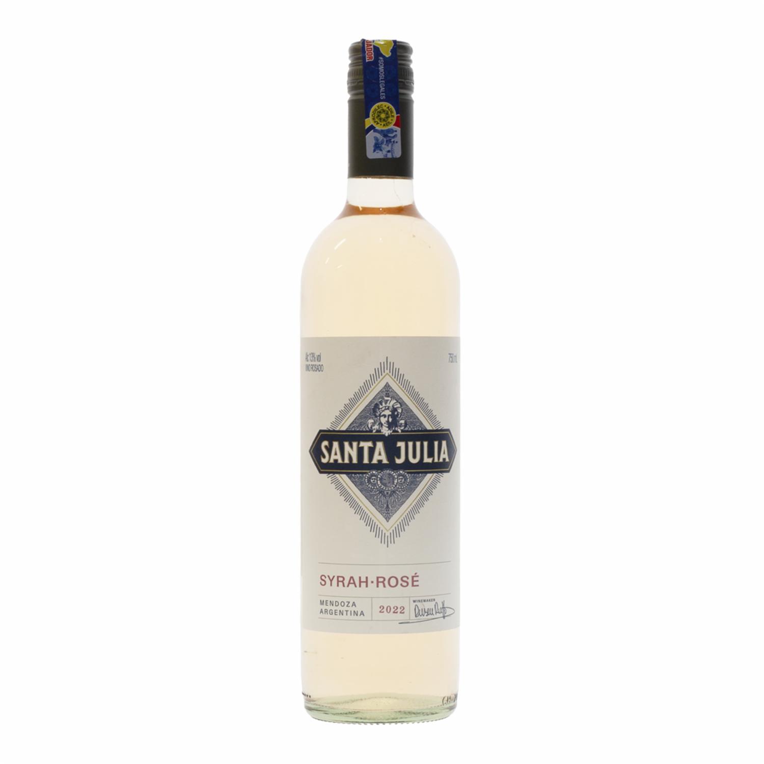 Vino Rosado Syrah SANTA JULIA 750 Ml