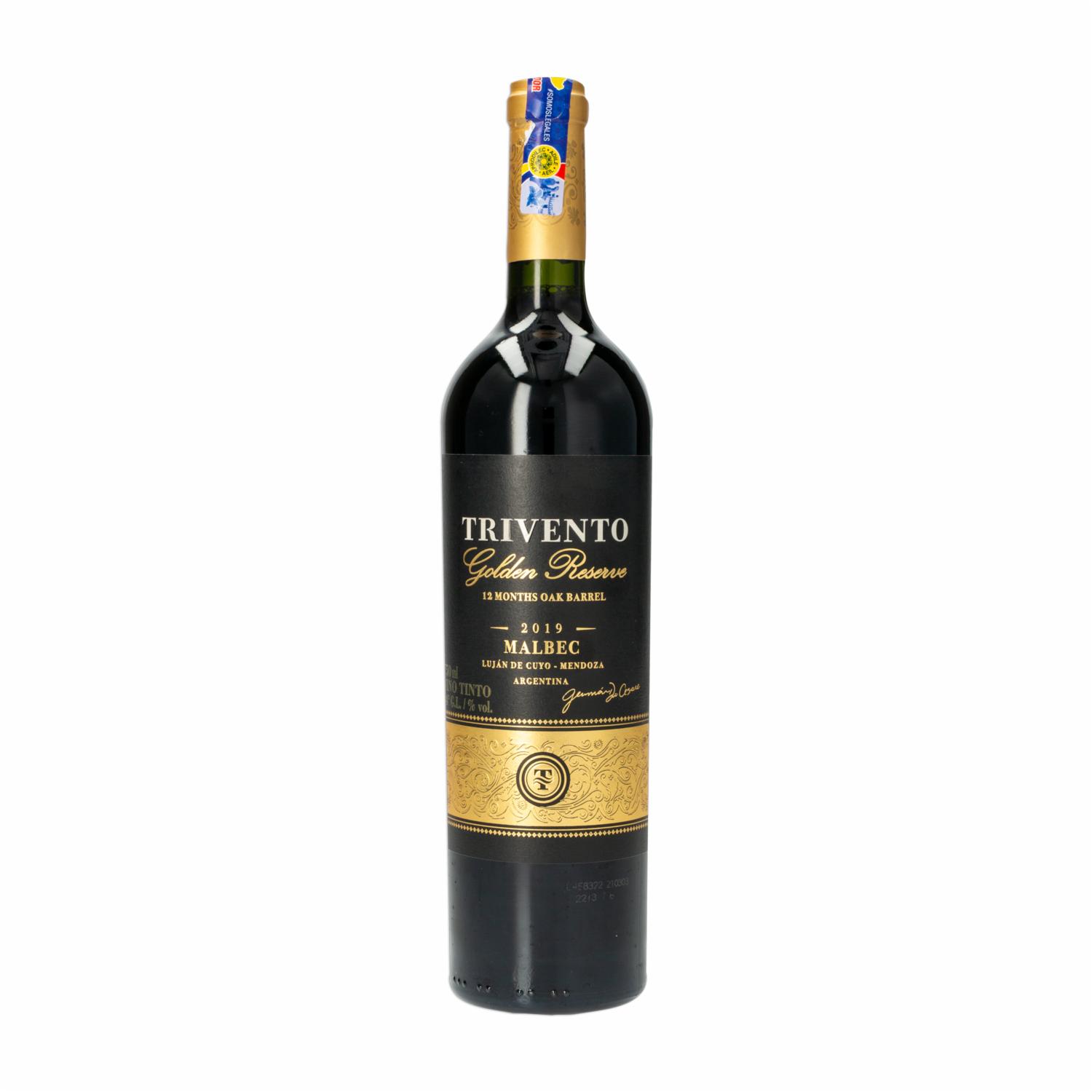 Vino Tinto Malbec Golden TRIVENTO 750 Ml