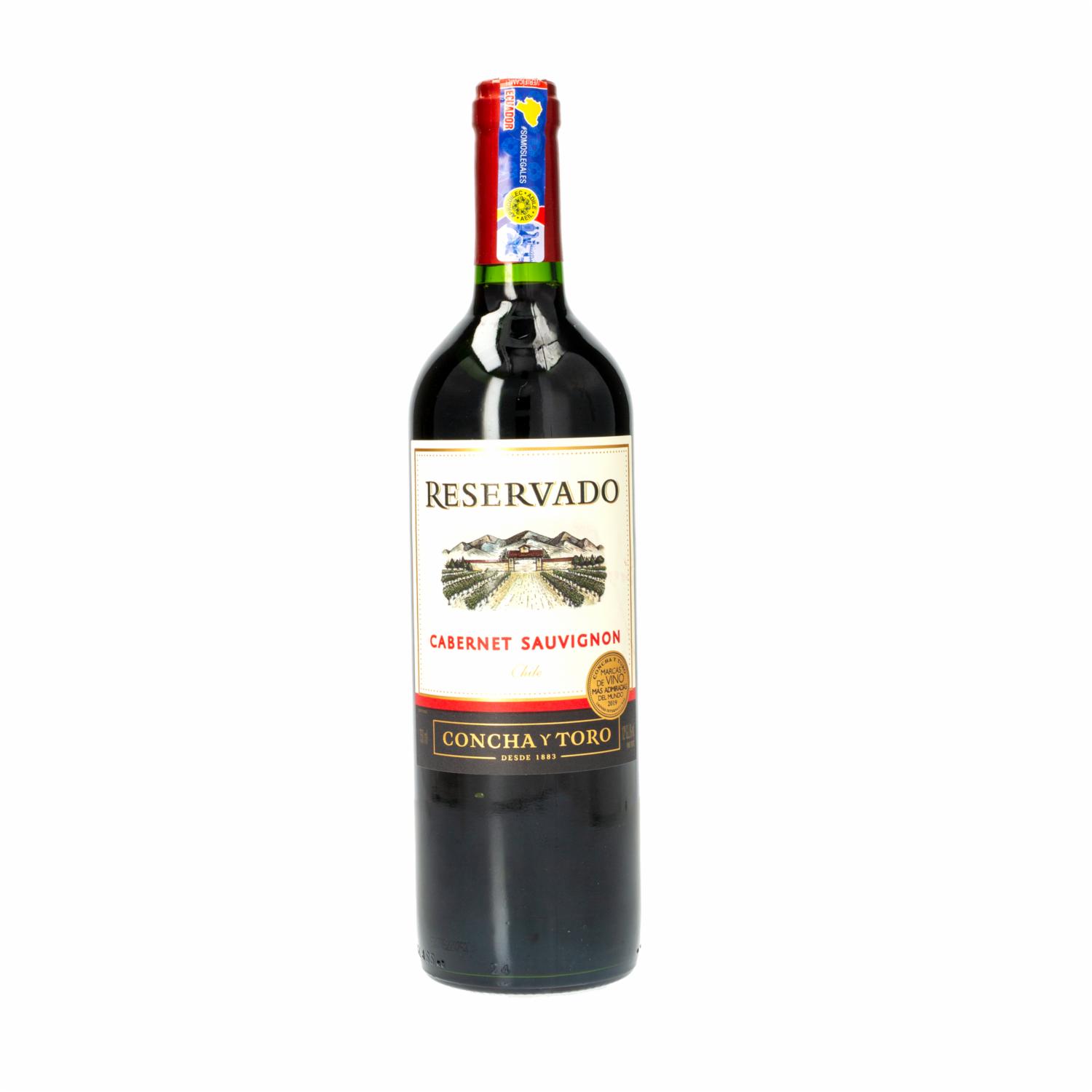 Vino Tinto Cabernet Reservado Concha Y Toro 750 Ml