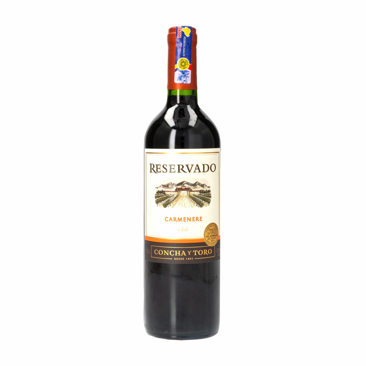 Vino Tinto Carmenere Reservado CONCHA Y TORO 750 ML