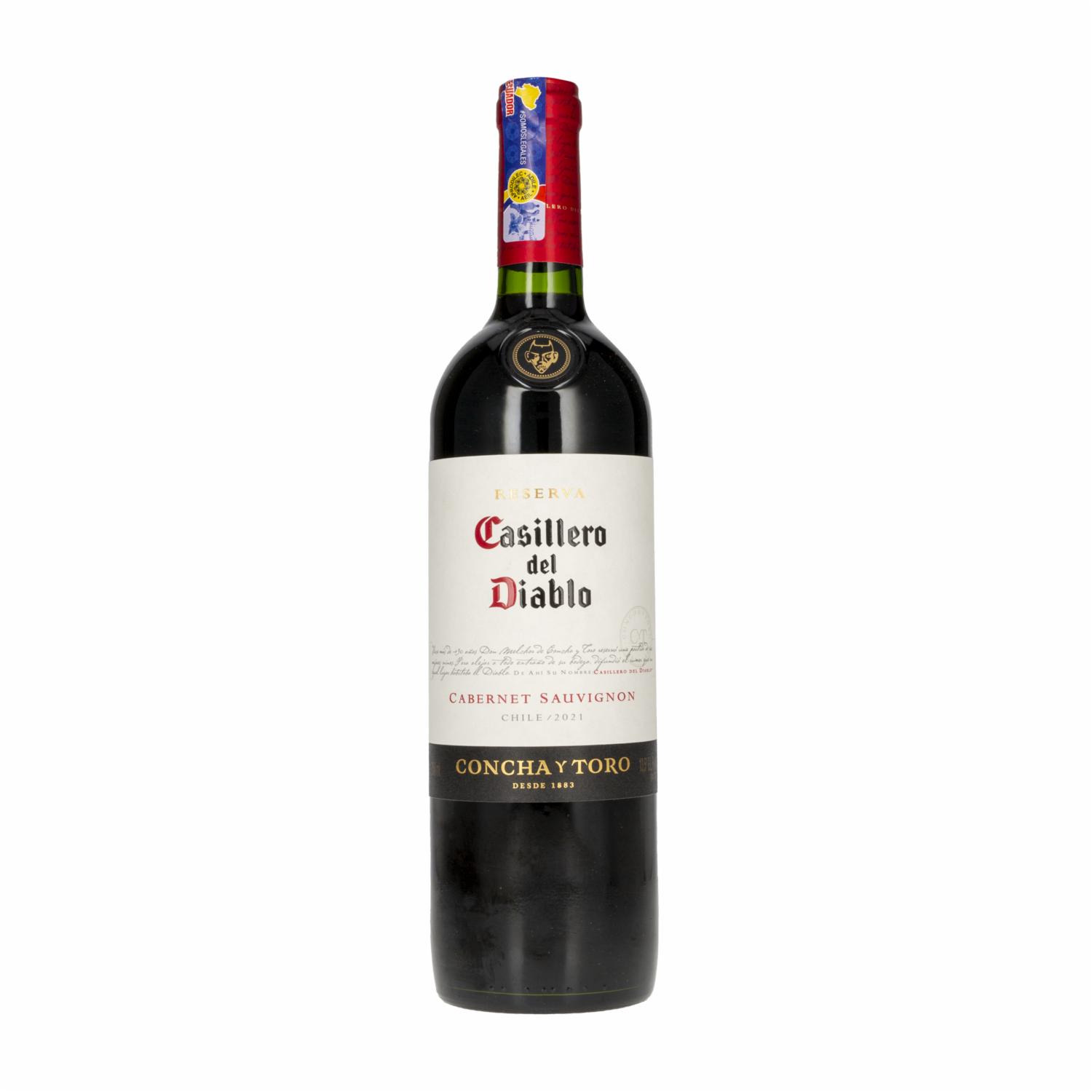 Vino Tinto Cabernet Sauvignon CASILLERO DEL DIABLO 750 ML