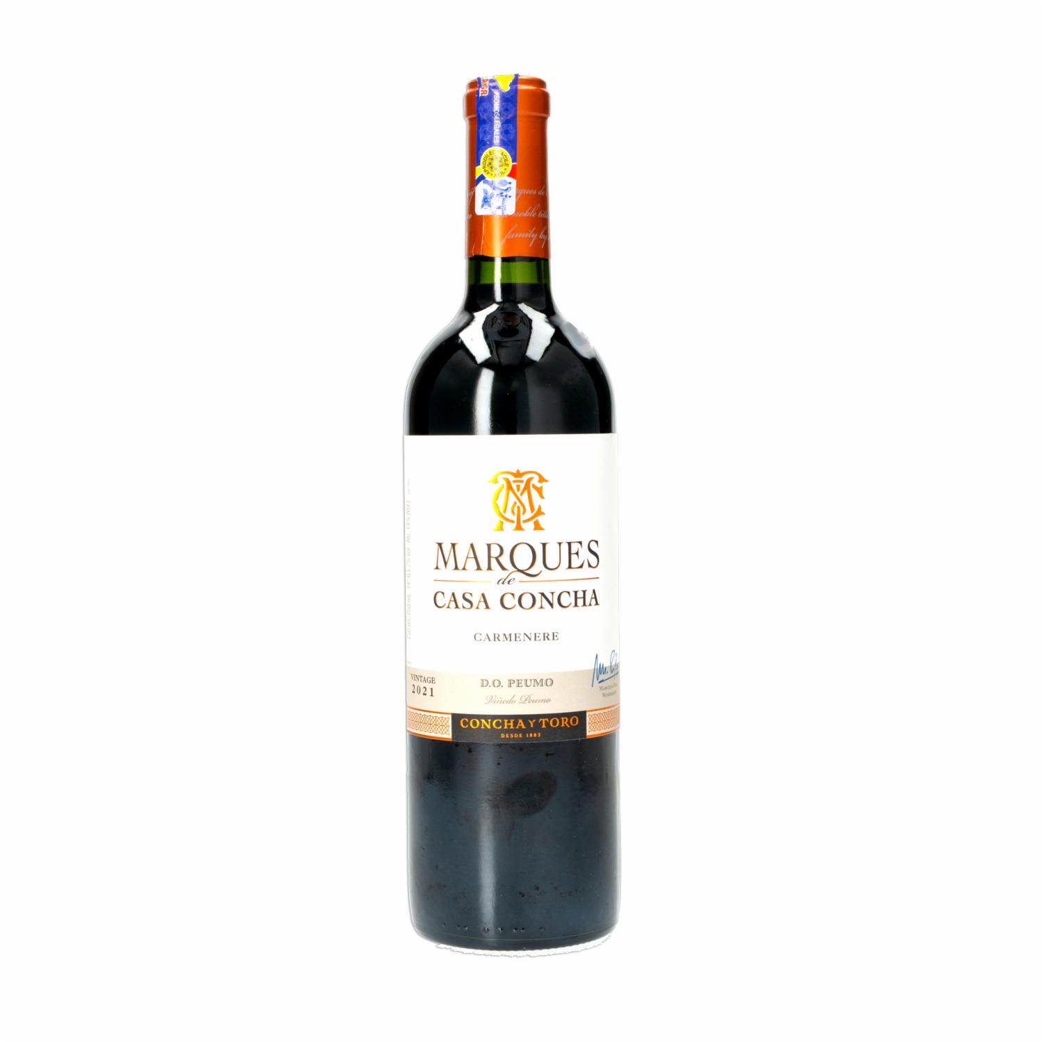 Vino Tinto Carmenere Marques De Casa Concha 750 Ml