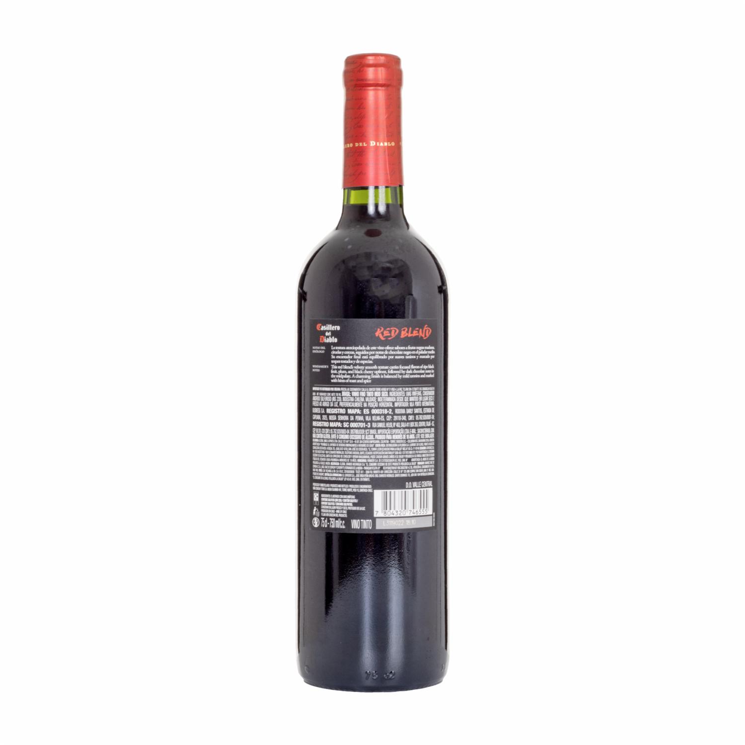 Vino Tinto Red Blend Casillero Del Diablo 750 Ml