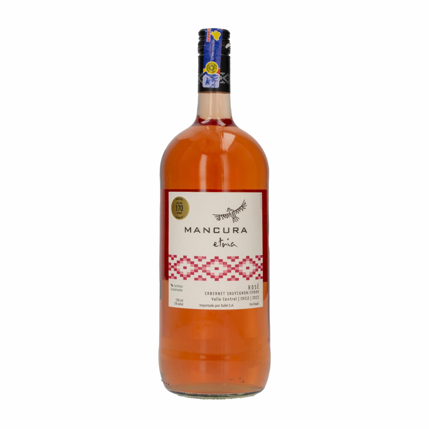 Vino Rosado Etnia Cabernet Sauvignon Syrah Rose MANCURA 1500 Ml