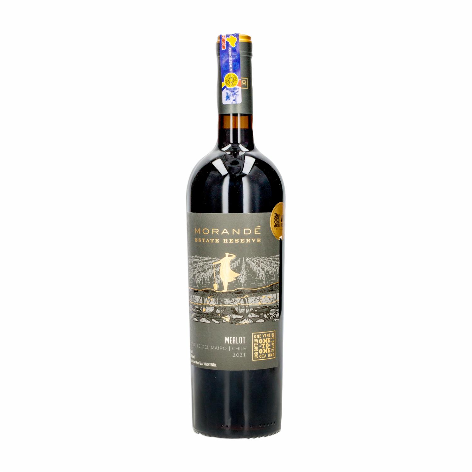 Vino Tinto Reserva Merlot MORANDÉ 750 Ml