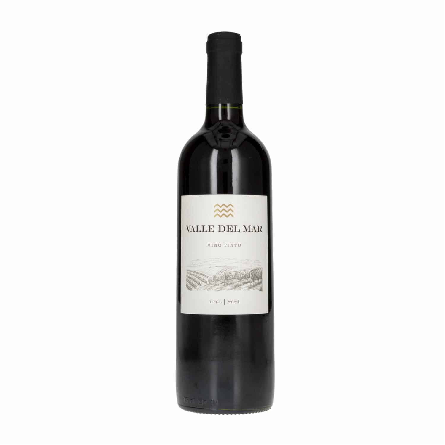 Vino Tinto Importado Valle Del Mar 750 Ml