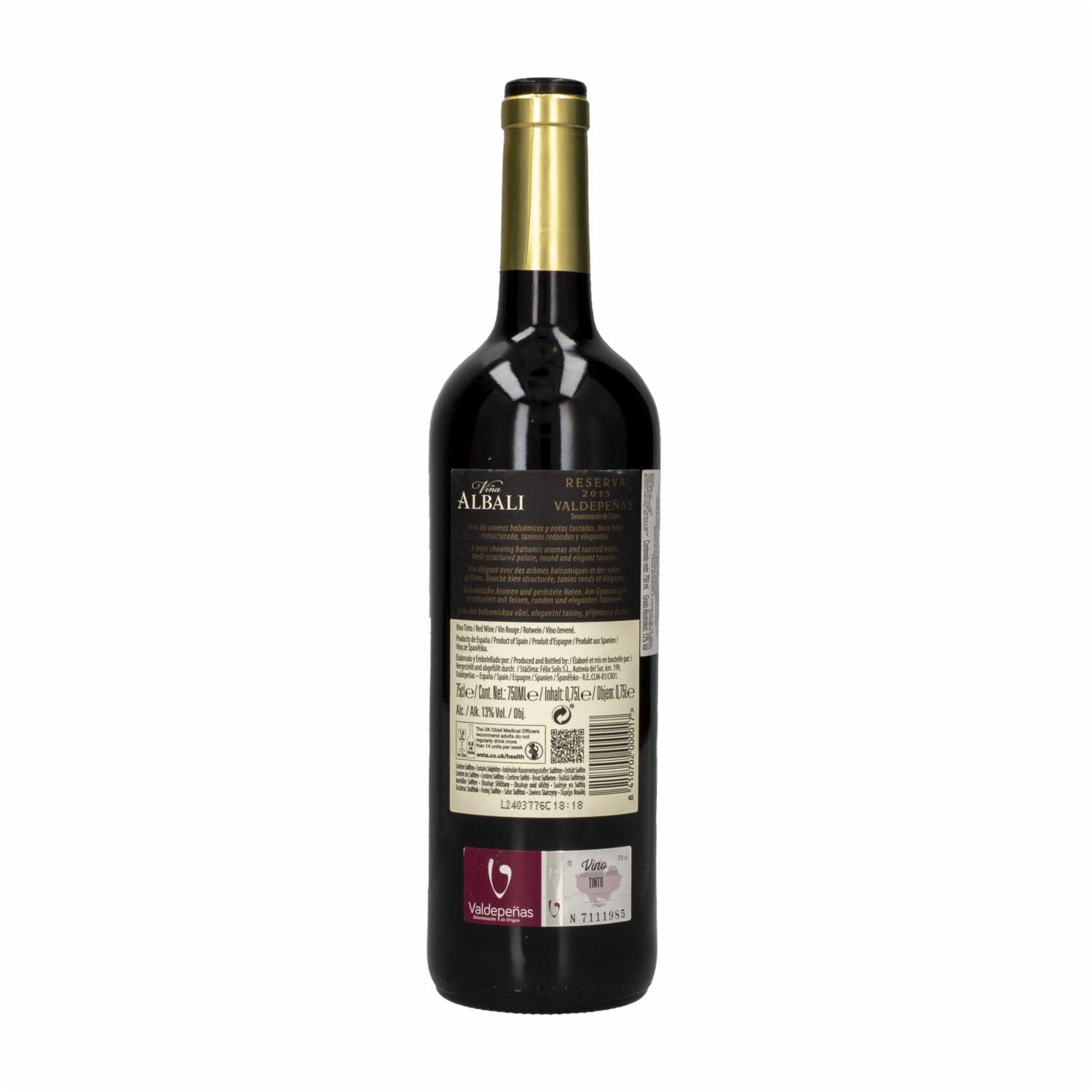 Vino Tinto Reserva ViÑa Albali 750 Ml