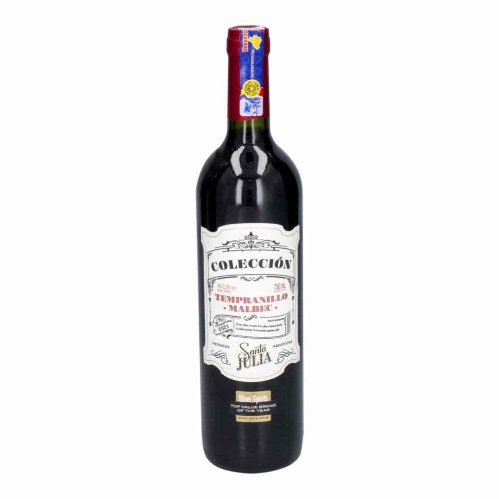 Vino Tinto Tempranillo Malbec Santa Julia 750 Ml
