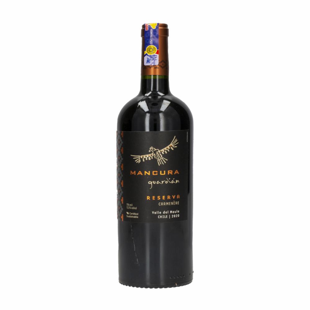 Vino Tinto Guardian Reserva Carmenere Chileno Mancura 750 Ml