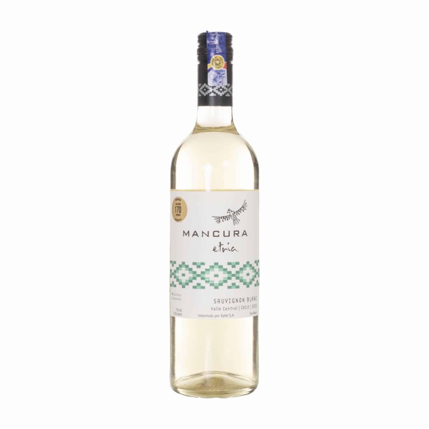Vino Blanco Etnía Sauvignon Chileno Mancura 750 Ml