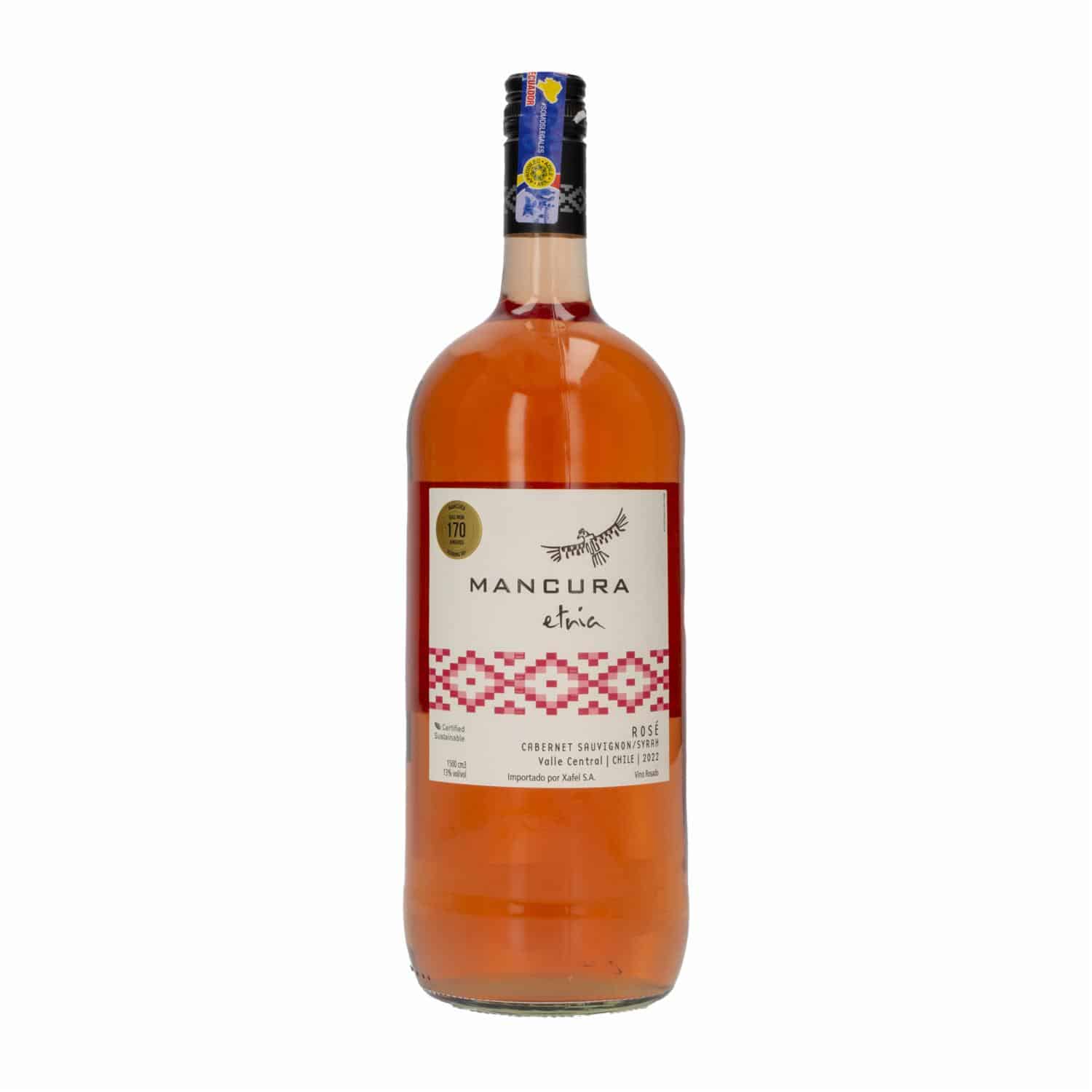 Vino Rosado Etnia Cabernet Sauvignon Syrah Rose Mancura 1500 Ml