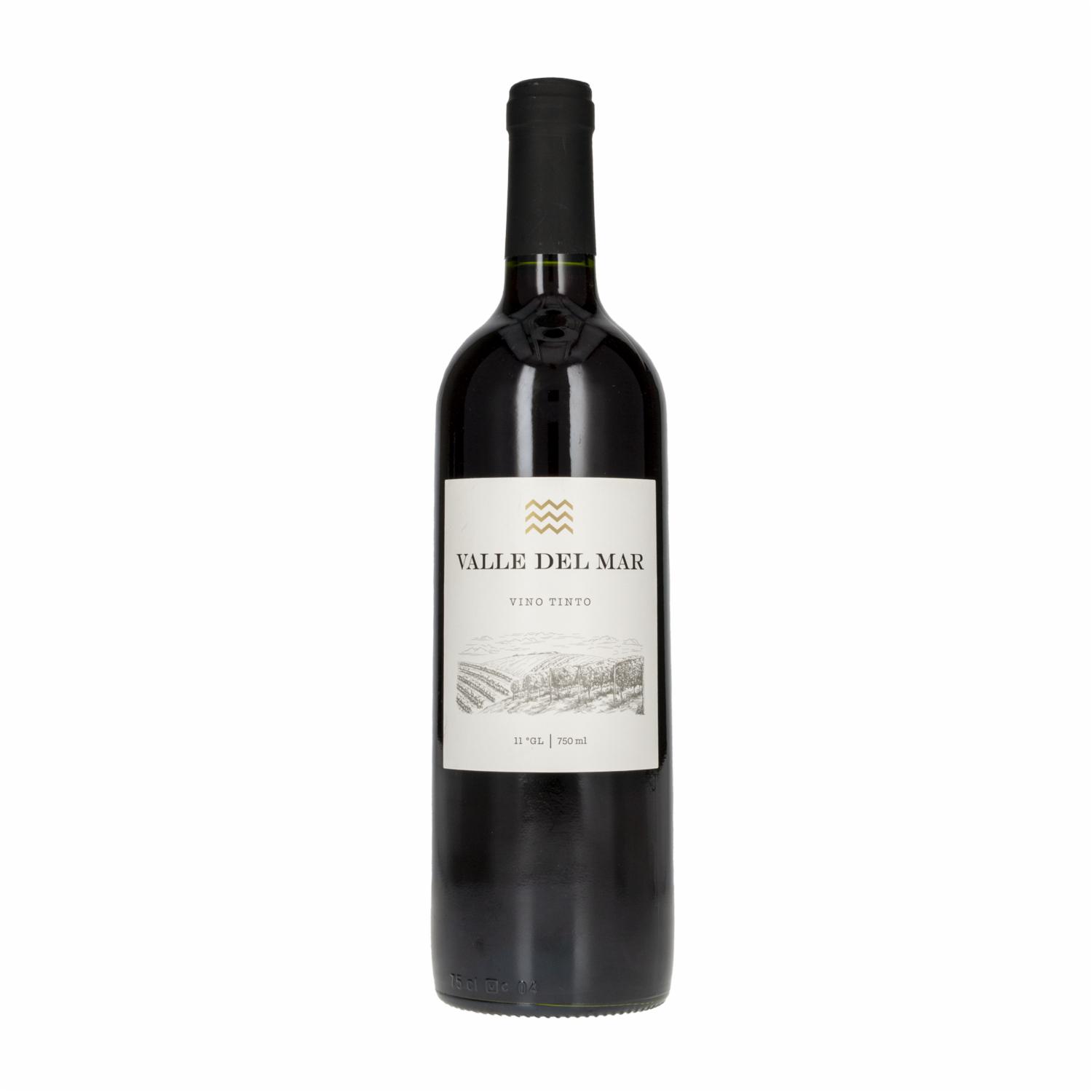 Vino Tinto Importado Valle Del Mar 750 Ml