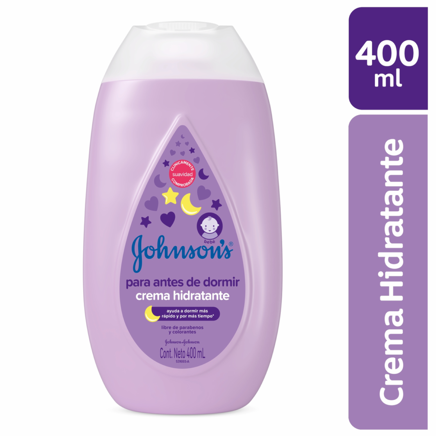 Crema Corporal Infantil Antes De Dormir JOHNSON’S 400 Ml