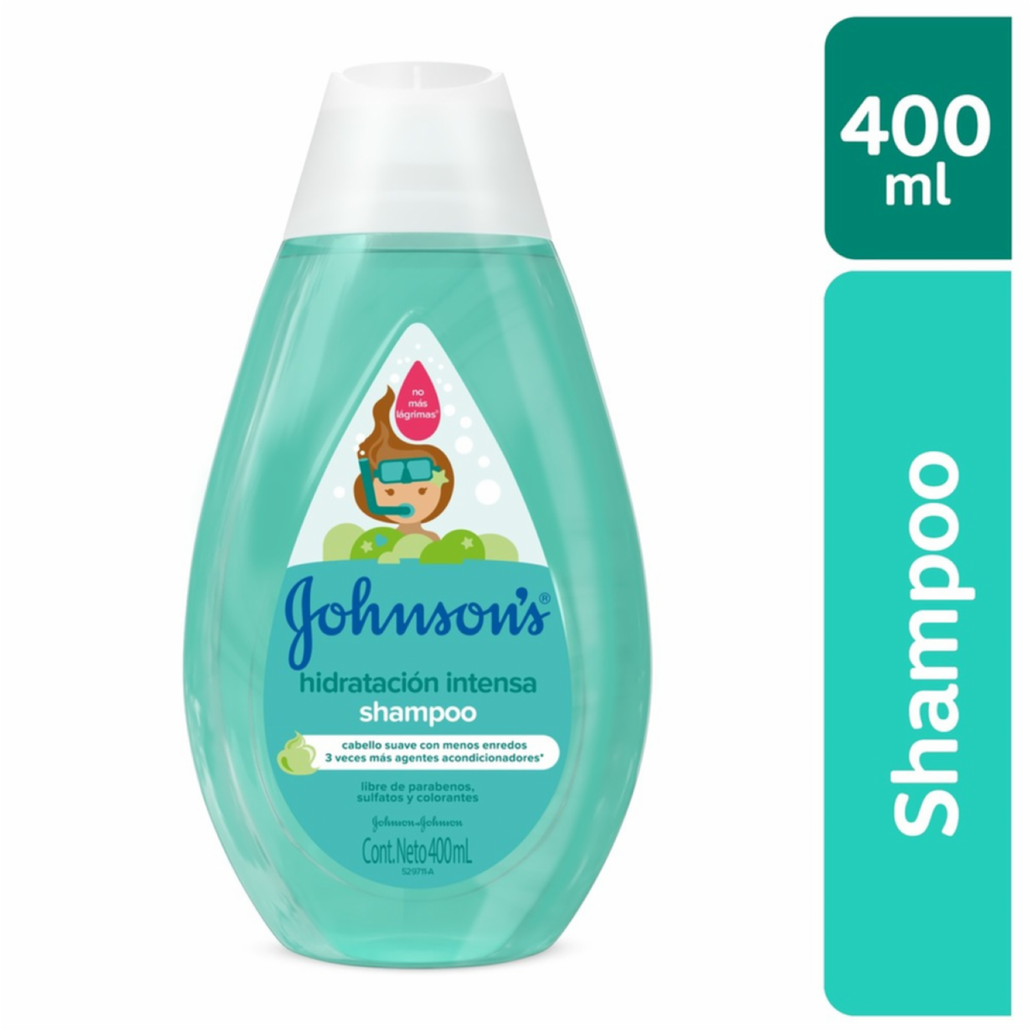 Shampoo Bebé Hidratación Intensa JOHNSON’S 400 Ml