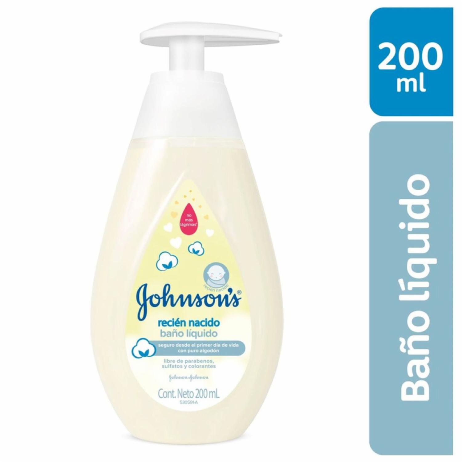 Baño Líquido Bebé Recién Nacido JOHNSON’S 200 Ml