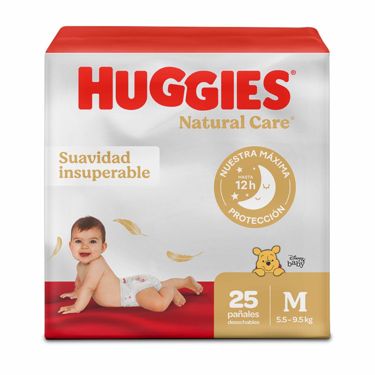 Pañales Desechables Natural Care Etapa 2/M Suavidad Insuperable HUGGIES X 25 Uds