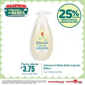 Johnson’s Baby Baño Líquido 200ml