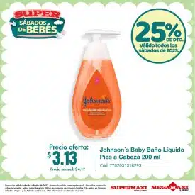 Johnson´s Baby Baño Líquido Pies a Cabeza 200 ml