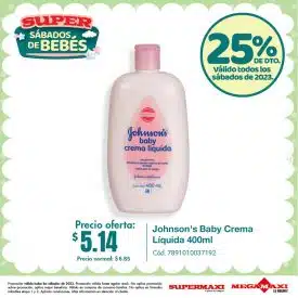 Johnson’s Baby Crema Líquida 400ml
