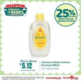 Johnson’s Baby Colonia Sonrisas 200ml