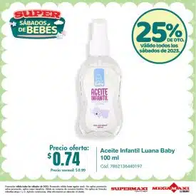 Aceite Infantil Luana Baby 100 ml