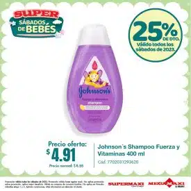 Johnson´s Shampoo Fuerza y Vitaminas 400 ml