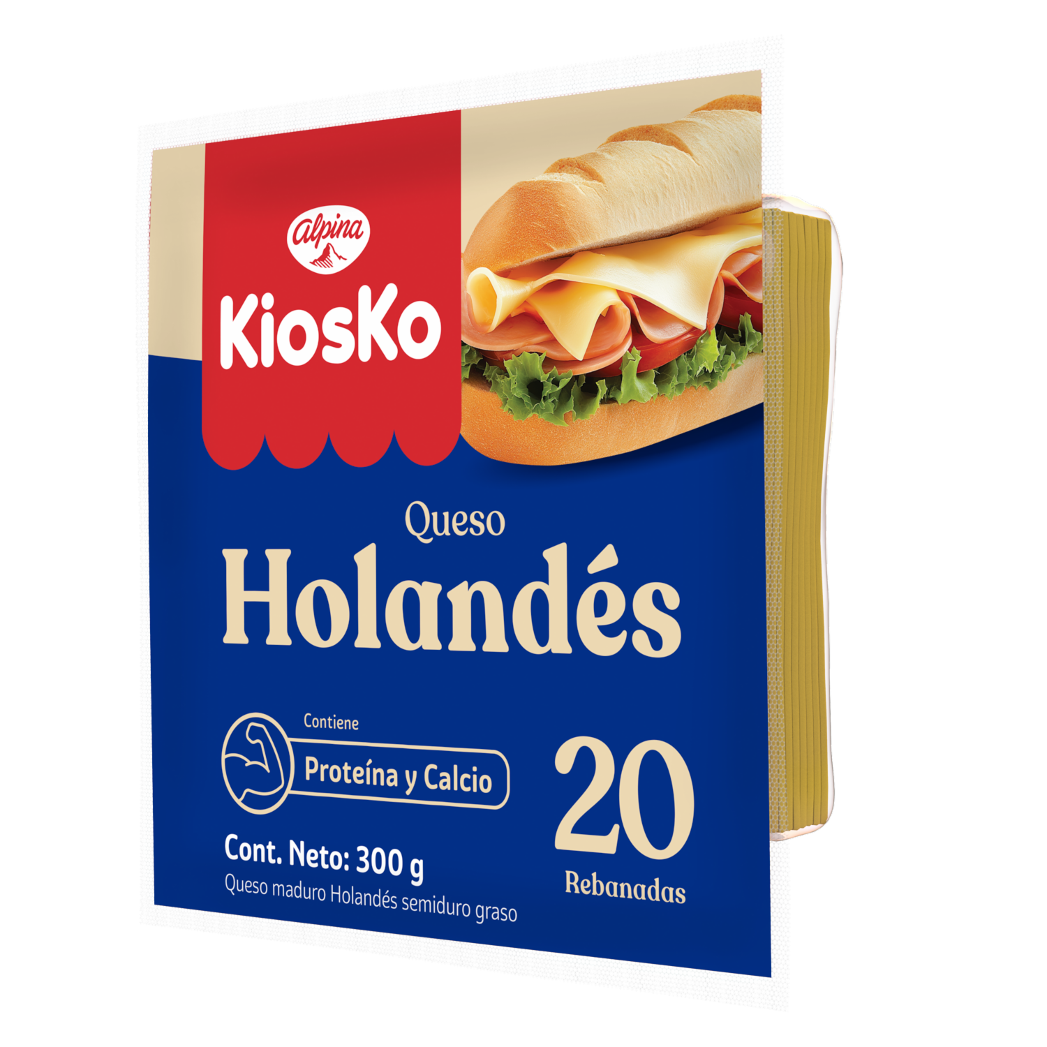 Queso Holandés Lonjas KIOSKO 300 G