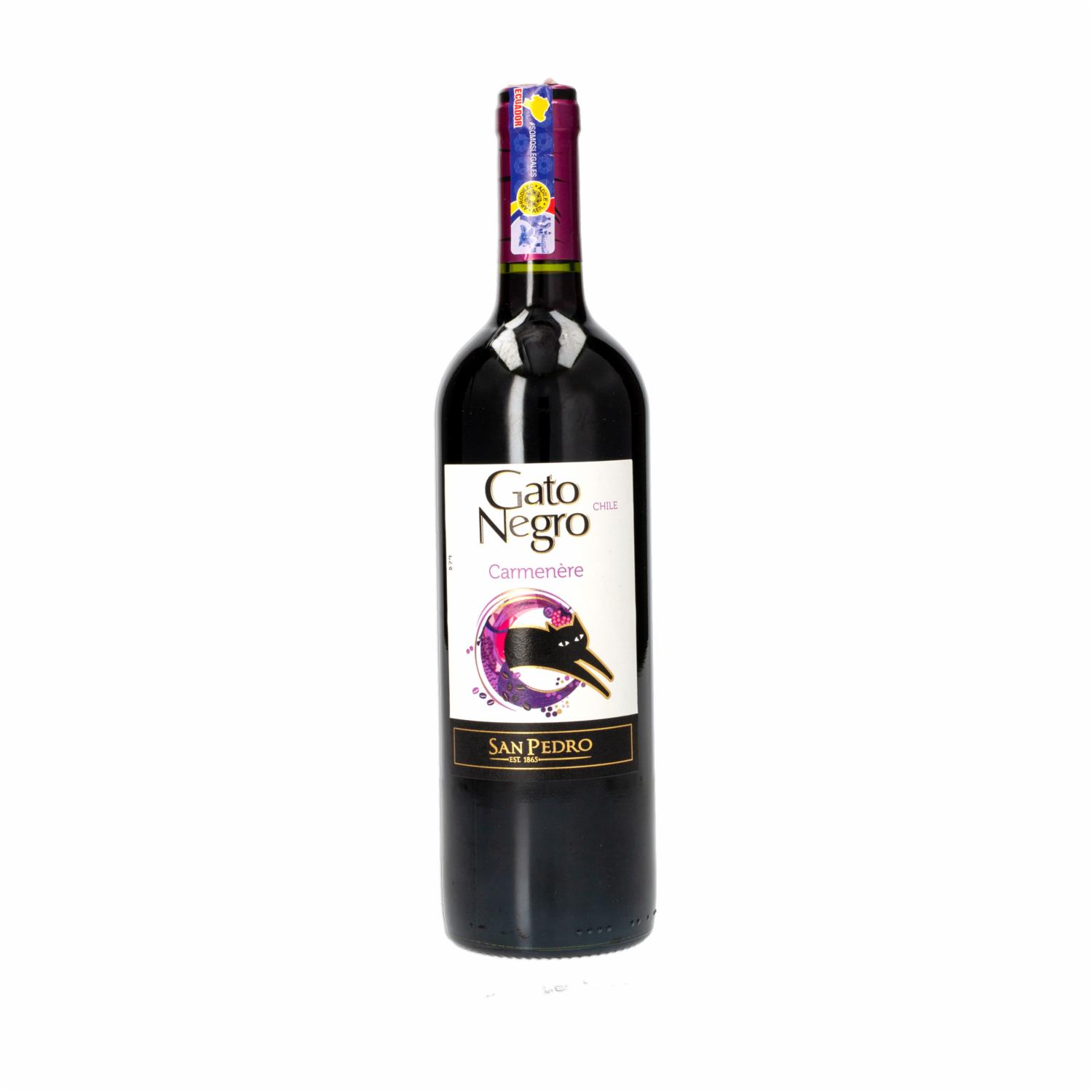 Vino Tinto Carmenere GATO NEGRO 750 ML