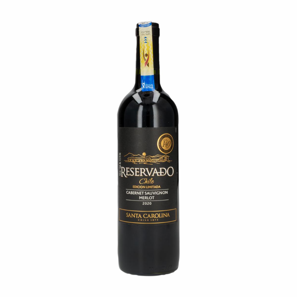 Vino Tinto Reservado Cabernet Sauvignon Merlot SANTA CAROLINA 750 ML