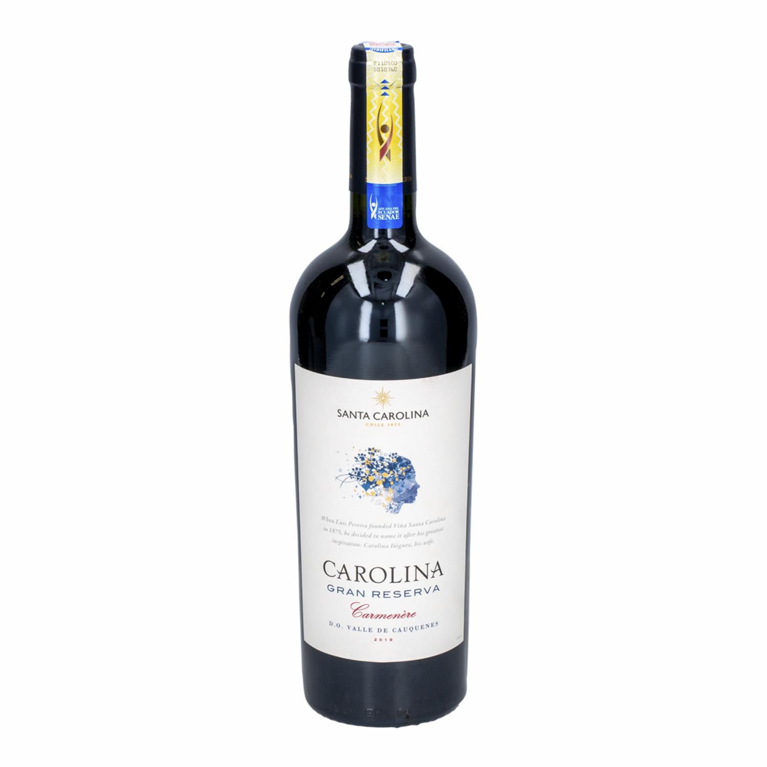 Vino Tinto Reserva Carmenere SANTA CAROLINA 750 Ml