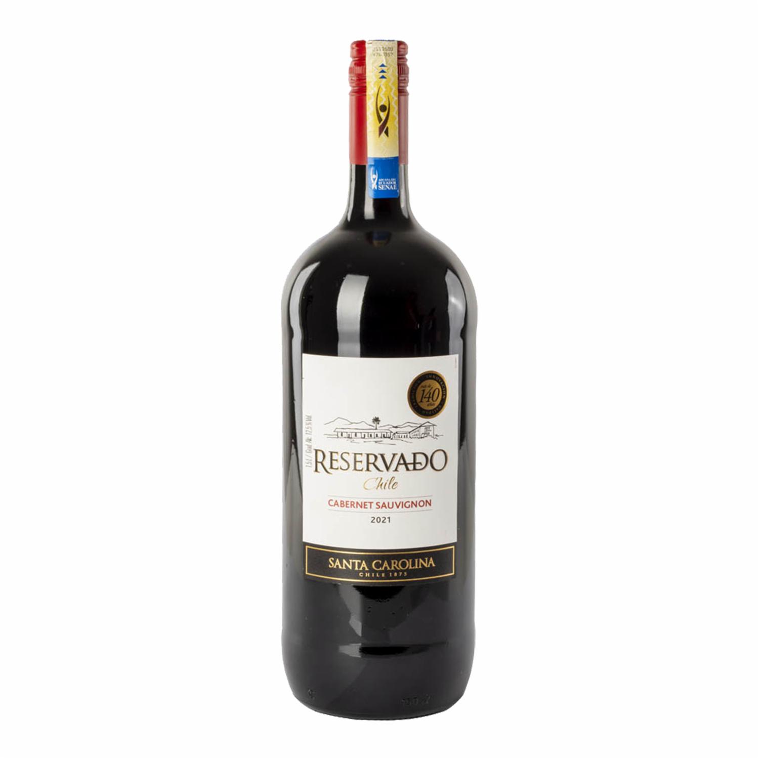 Vino Tinto Reservado Cabernet Sauvignon SANTA CAROLINA 1500 Ml