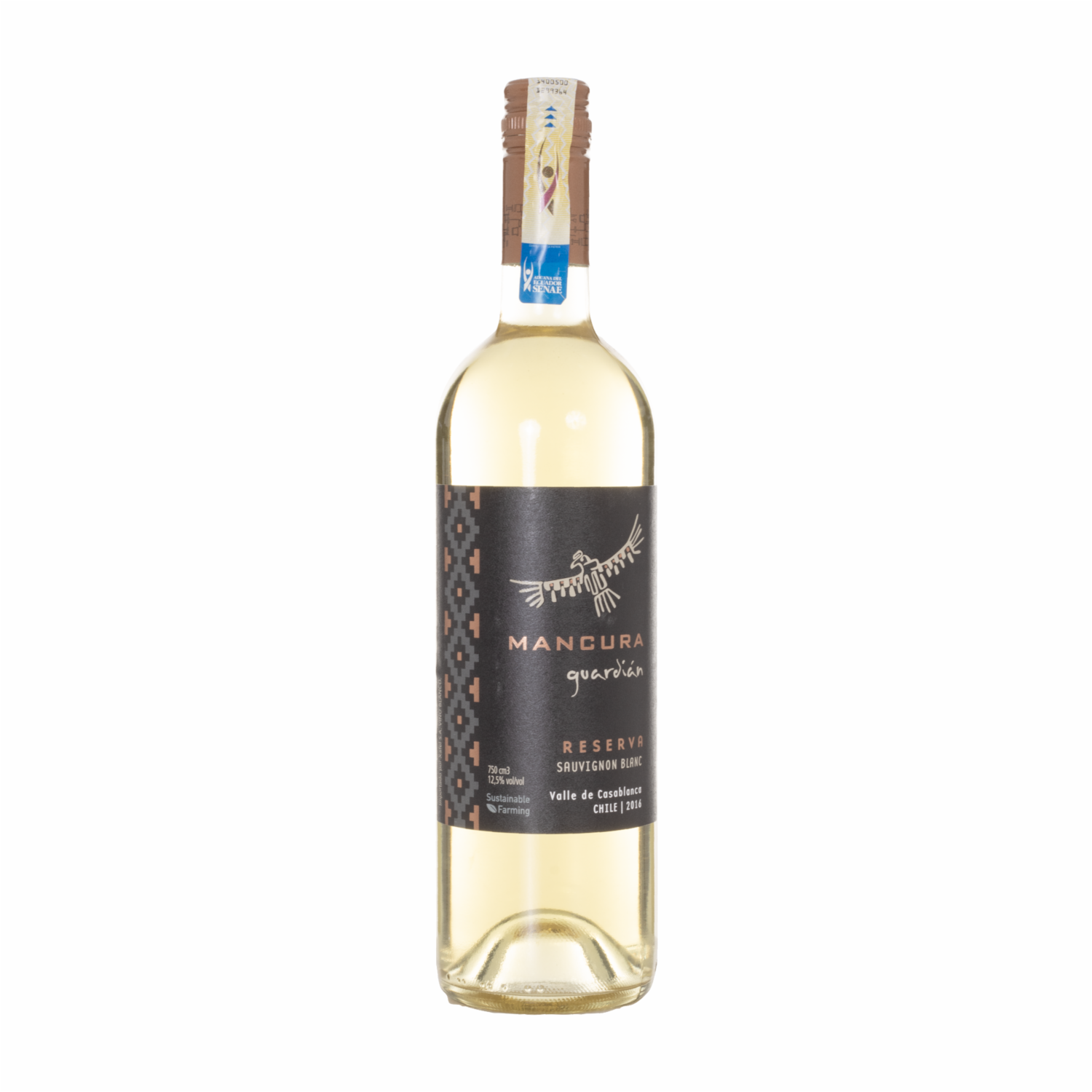 Vino Blanco Guardián Reserva Sauvignon Blanc MANCURA 750 Ml
