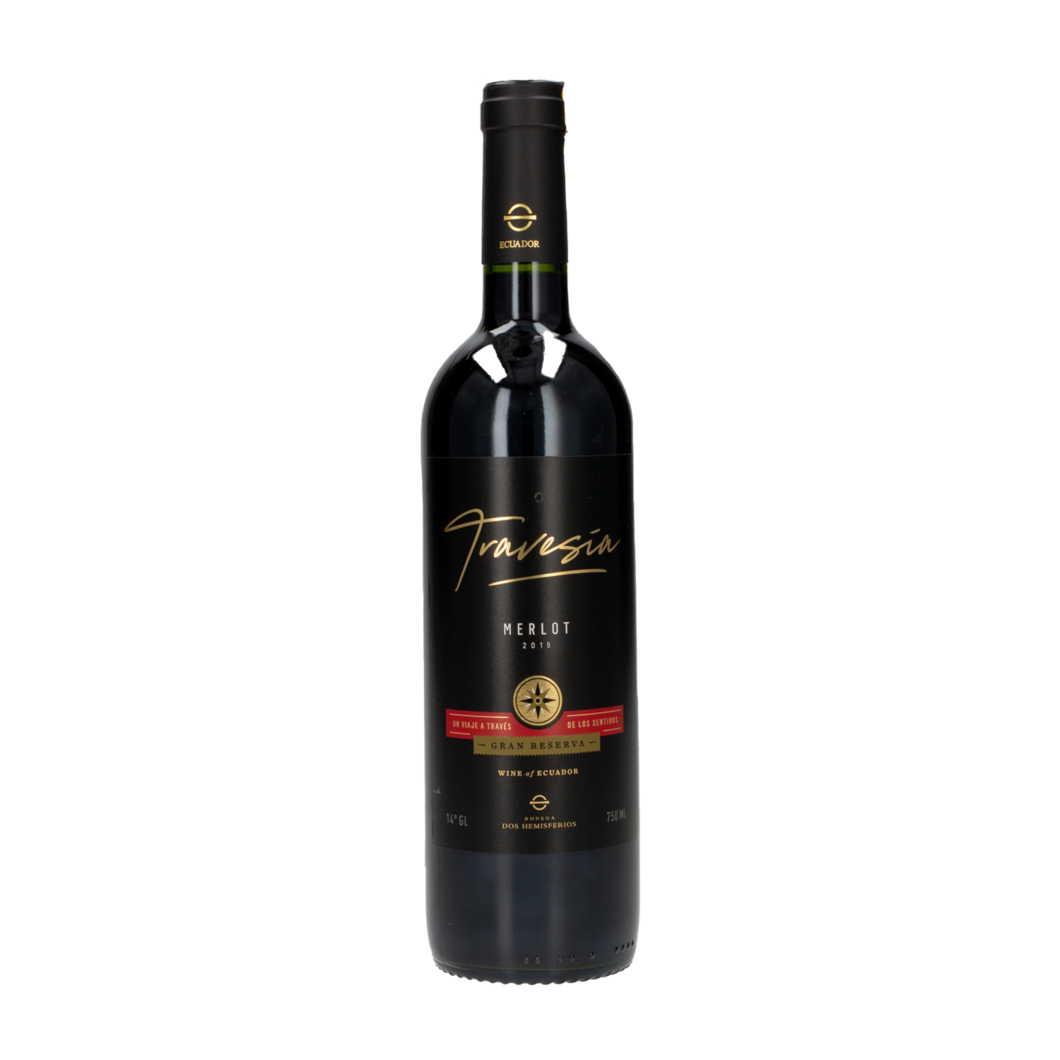 Vino Tinto Merlot Seco TRAVESÍA 750 ml