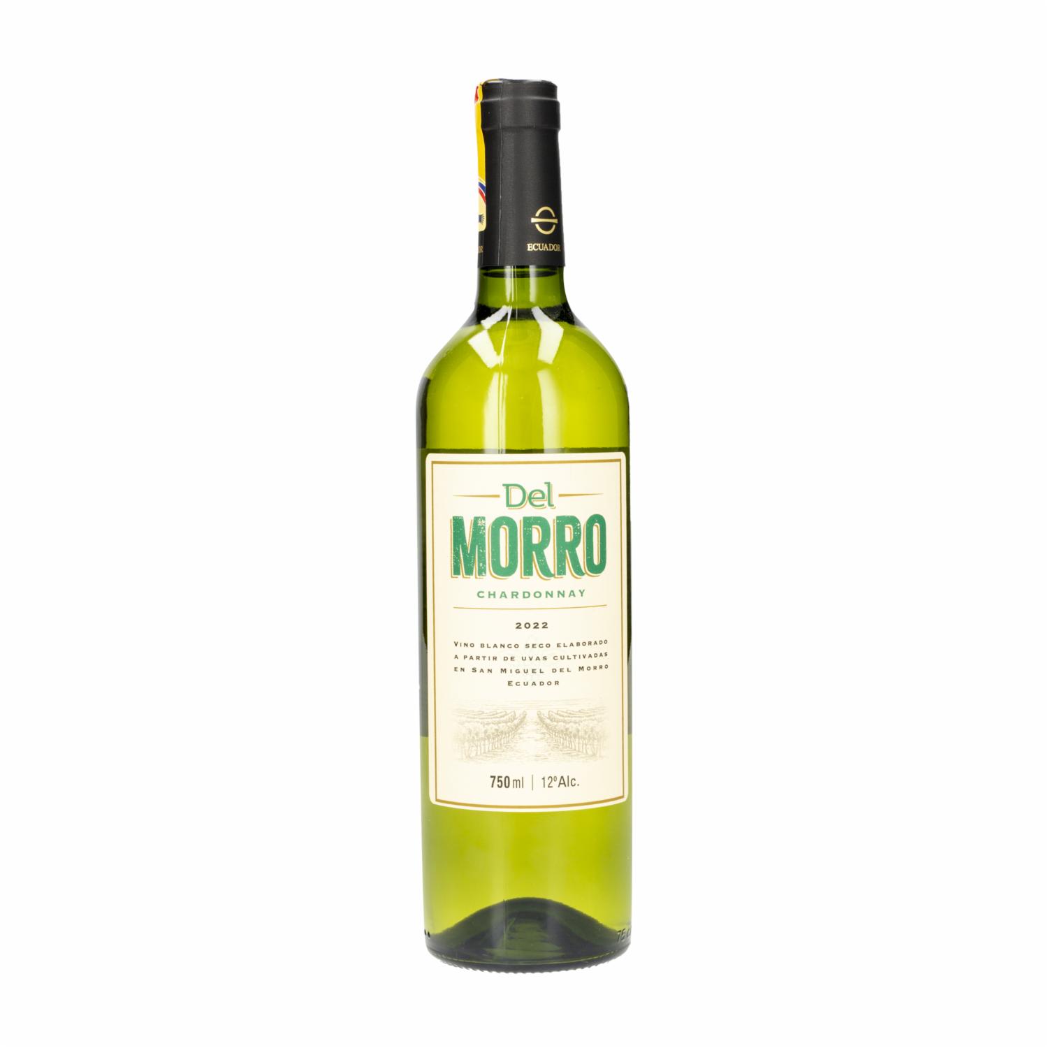 Vino Blanco Chardonnay DEL MORRO 750 Ml