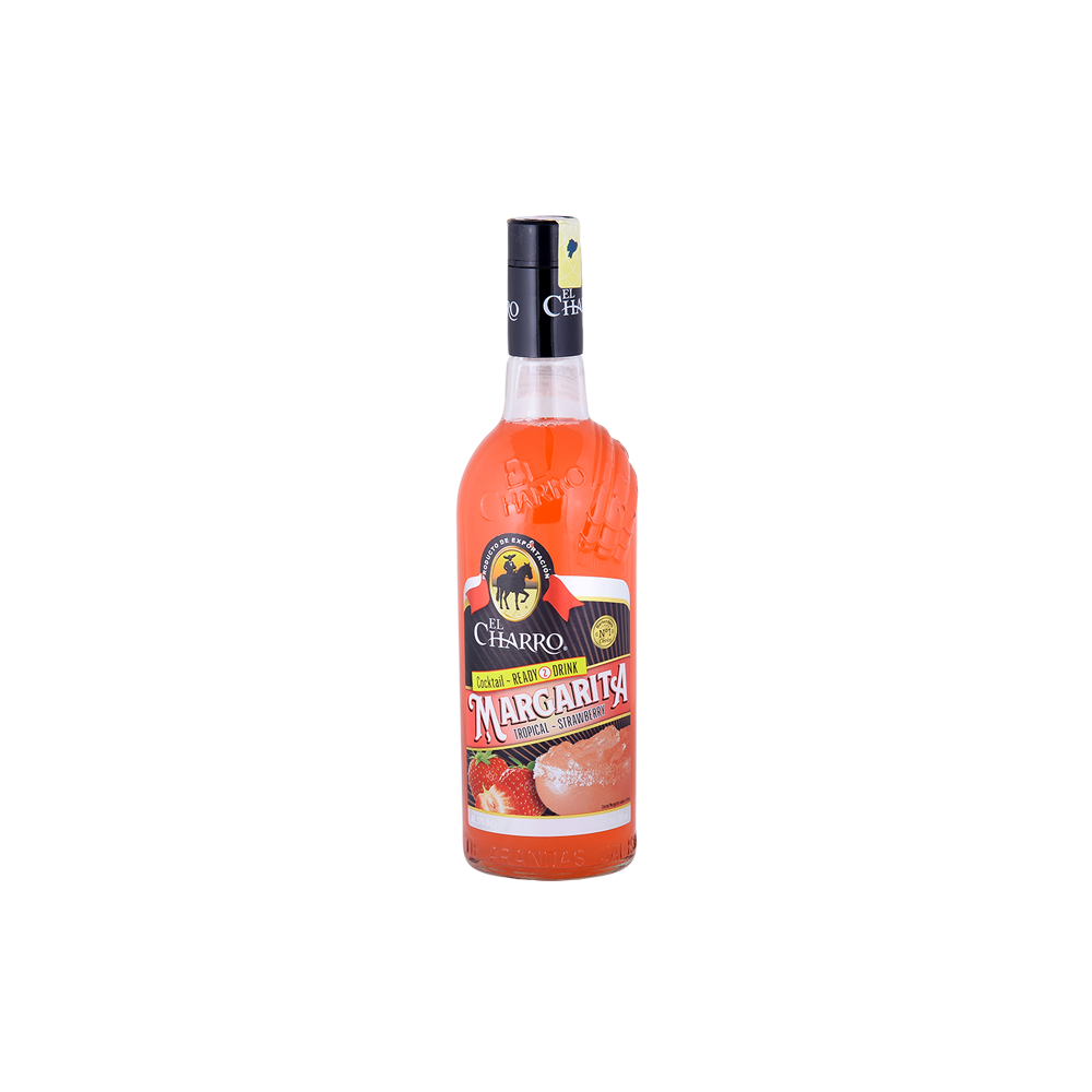 El Charro Margarita Sabor Fresa 750 Ml