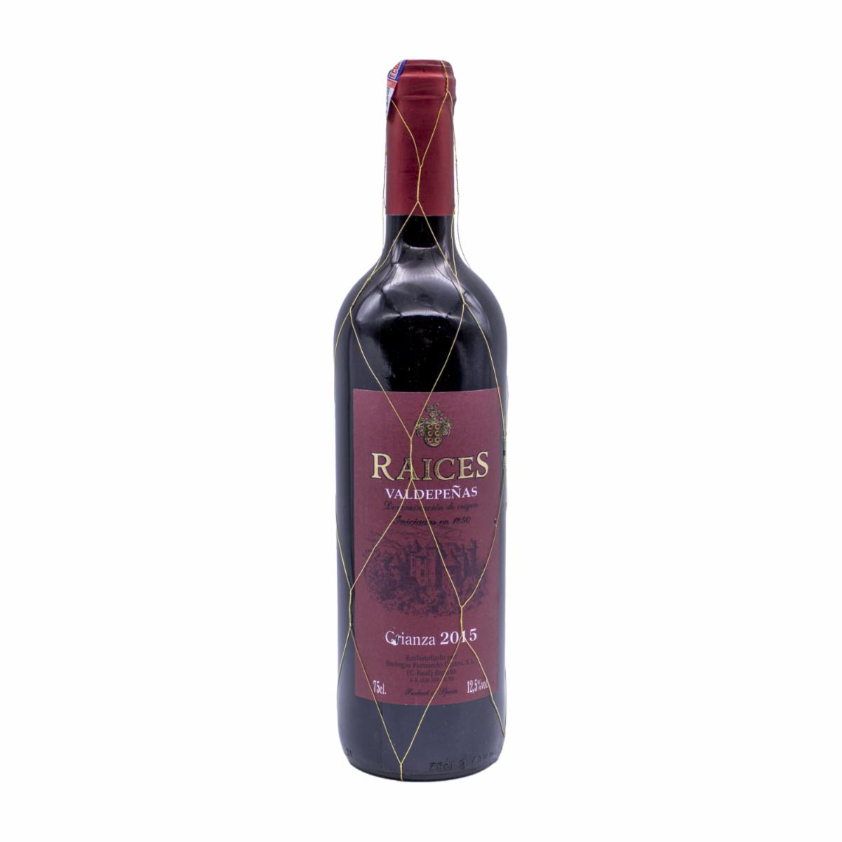 Vino Tinto Crianza RAICES VALDEPEÑAS 750 Ml