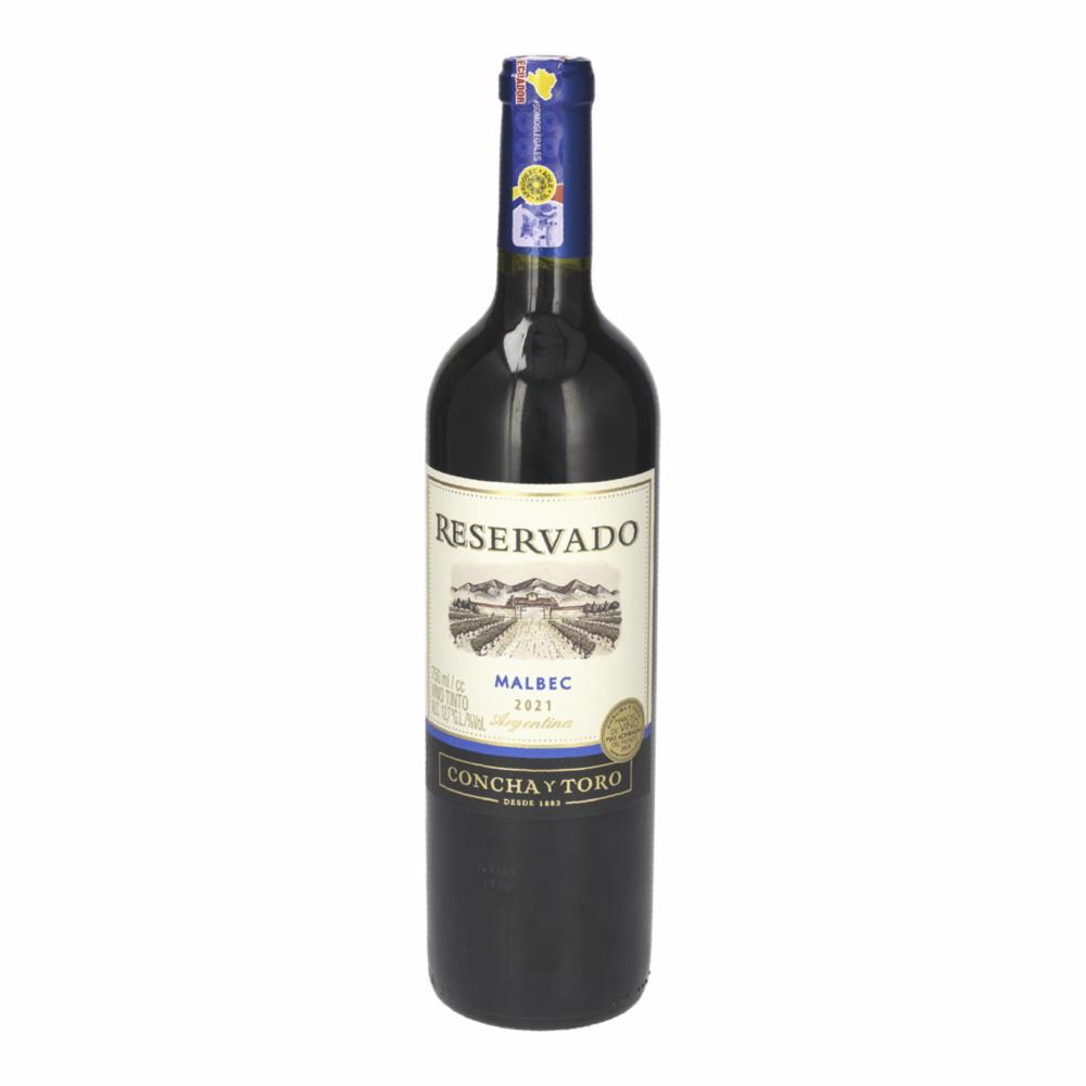 Vino Tinto Reservado Malbec Concha Y Toro 750 Ml