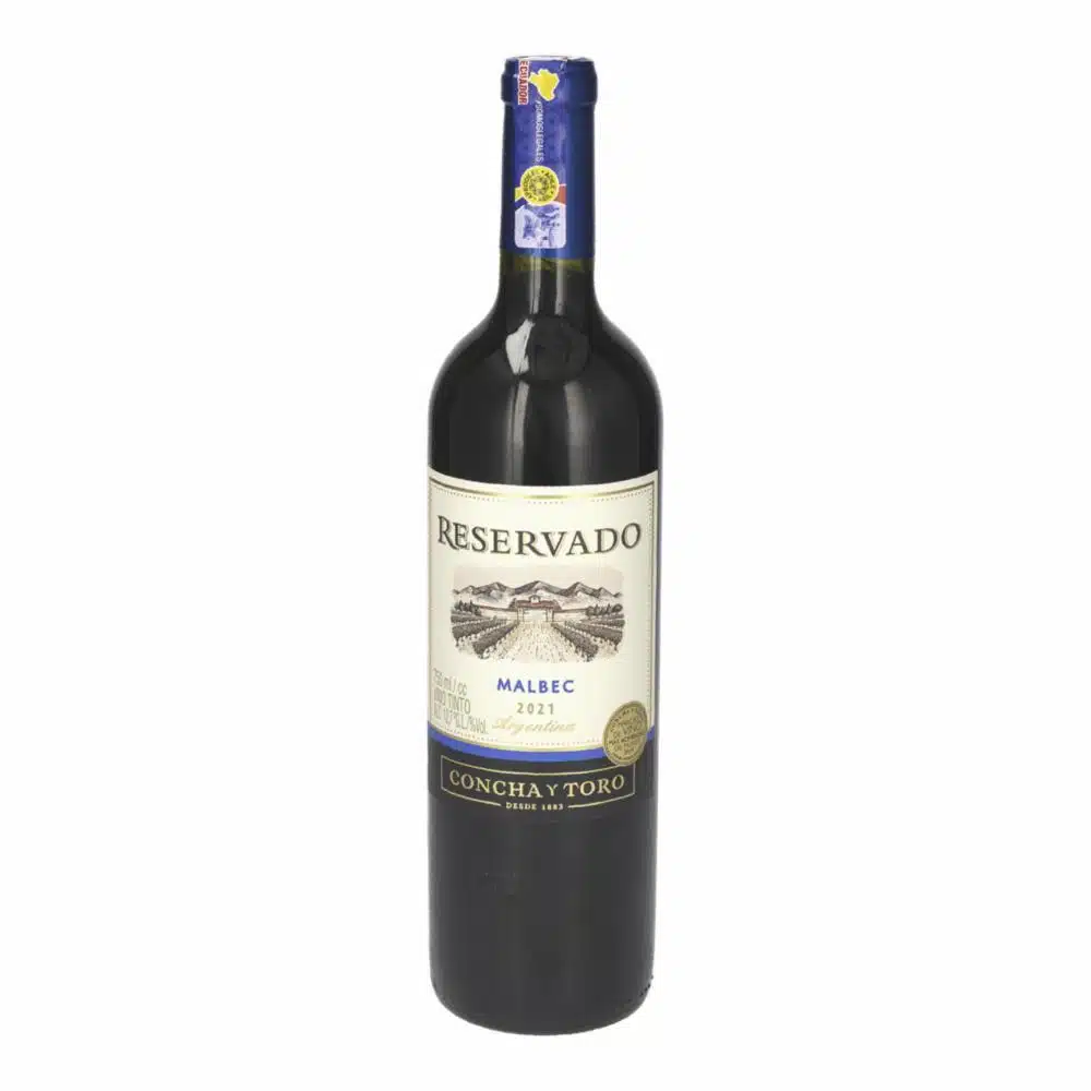 Vino Tinto Reservado Malbec Concha Y Toro 750 Ml